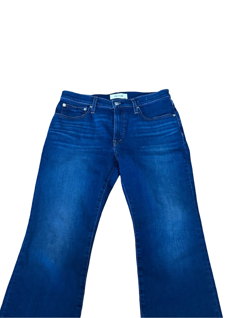 Madewell The Flare Crop Jean in Super Stretch Denim New - Picture 3 of 8